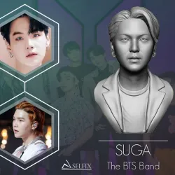 SUGA Bust 3D print model