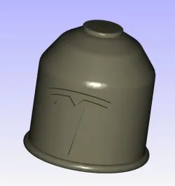 tesla logo hitch ball cap European size