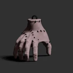 Thing Addams Keychain