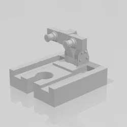 Toy Train Track Bumper with receiving slot