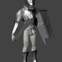 Uruk Hai Set - Wearable for Cosplay (Sword, Shield, Helmet, Pauldron, Chest)
