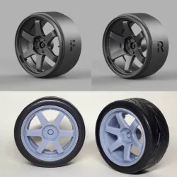 Volk Racing TE37 Ultra 1:18 wheels for Boost Wars GTR R35