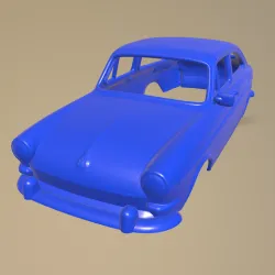 VOLKSWAGEN 1600 TYPE FASTBACK 1965 PRINTABLE CAR BODY