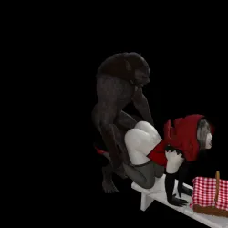 WEREWOLF AND LITTLE RED ANAL FUCK