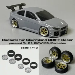 Wheel set for DR!FT Racer from Sturmkind
