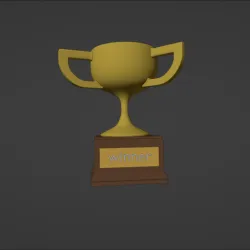 winning trophy