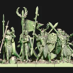 Wood elf Wood Elf forest guard with spears unit (elf)