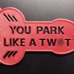 YOU PARK LIKE A TW*T parking card / ice scraper