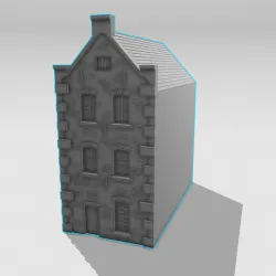 15mm/1:100 Townhouse 2 Tabletop/wargaming Terrain