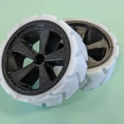 5-spoke bimaterial wheel