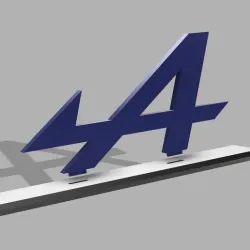 Alpine logo on base