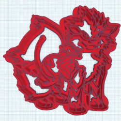 Arcanine Cookie Cutter