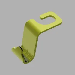 Bag holder hook for car headrest