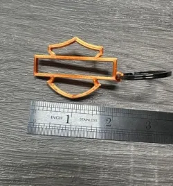 bar and shield keychain