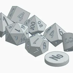 Basic Dnd Dice Set