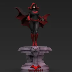 Batwoman from Batman STL files for 3d printing DC Comics fanart by CG Pyro