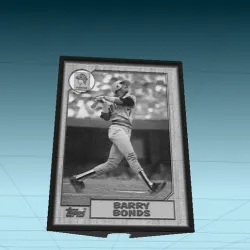 Berry Bonds - baseball Card Night light cover