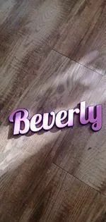 Beverly Name Sign