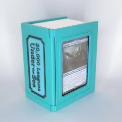 Bookshelf Deck Box - Showcase Commander/EDH - Customizeable Title Insert