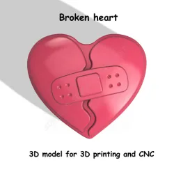 Broken heart Stl File