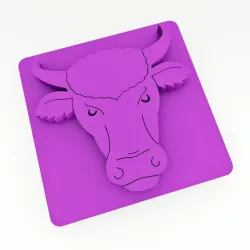 Bull Clay Art Stamp CSSP10