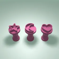 Candy Stamps - Moon Star Heart Kit