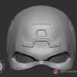 Captain American Helmet From Marvel comics - Fan Art 3D print model
