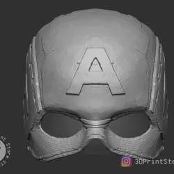 Captain American Helmet From Marvel comics - Fan Art 3D print model