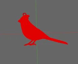 Cardinal keychain