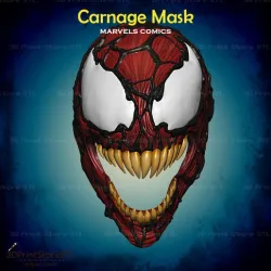 Carnage Mask From Marvel comics - Fan Art 3D print model