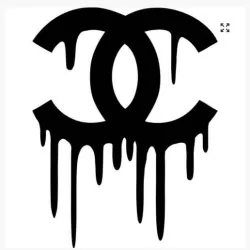 Chanel Dripping Logo Decor Topper wall art
