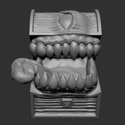 Chest mimic miniature (pre-supported)