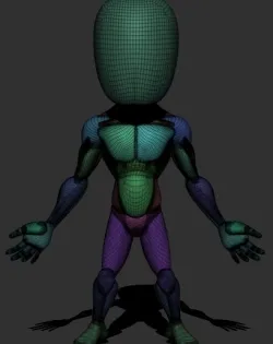 Chibi Body Type - Base Model for sculpting 3D mode