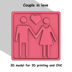 Couple in love Stl File
