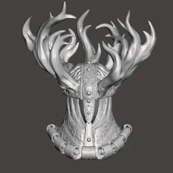 Crucible Tree Knight Helmet -Elden Ring - HD