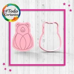 Cutter bear geometric embossed