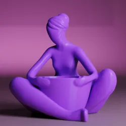 Decorative sit woman
