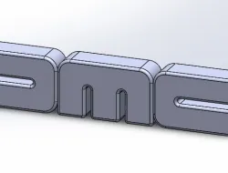 DeLorean Logo keychain (2 version)