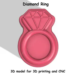 Diamond Ring Stl File