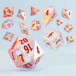 Dice Masters Set - 14 Shapes - Modesto Font - Supports Included