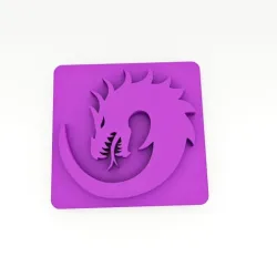 Dragon Clay Art Stamp CSSP24