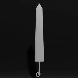 Dragonslayer sword keychain from Berserk
