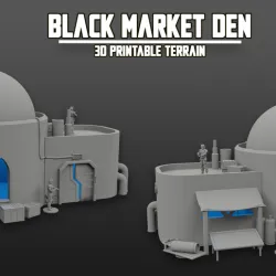 Dune One - Black Market Den - SciFi / Star Wars / 40 K Tabletop Terrain