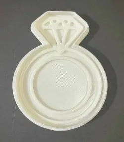 Engagement ring cookie cutter
