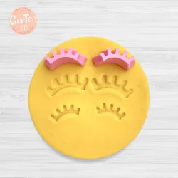 EYES EYELASHES UNICORNS STAMP / STAMP FOR STL DOUGH