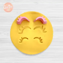 EYES EYELASHES UNICORNS STAMP / STAMP FOR STL DOUGH