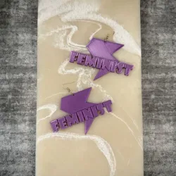 Feminist Lightning Bolt Earrings