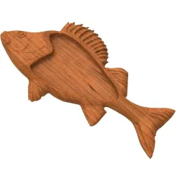 Fish Tray - 3D STL Model For CNC and 3D Printers, stl, Instant download