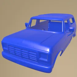 Ford Bronco 1978 PRINTABLE CAR BODY