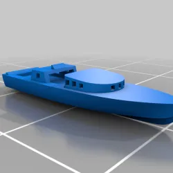 French motorboat - Scales 1:400 and 1:700